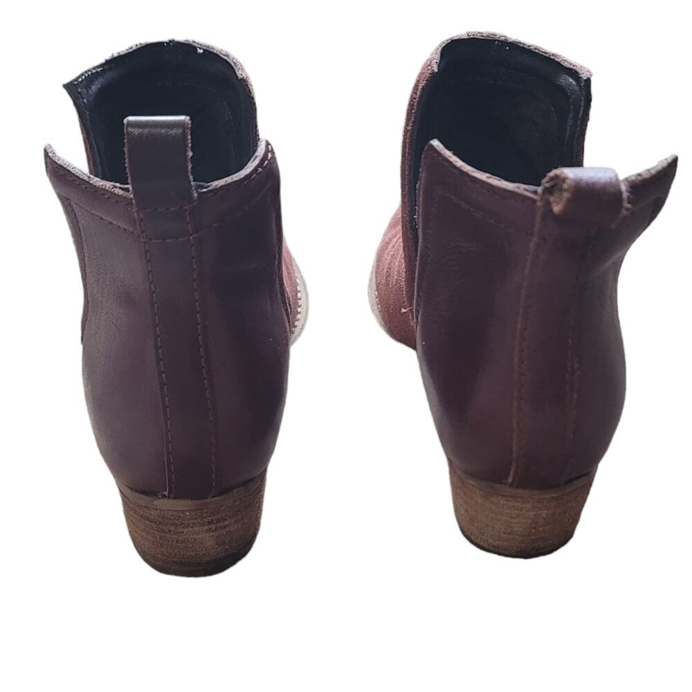 DIBA.True Brown Cut Out Leather Ankle Booties Women's Size 6 - Picture 9 of 14